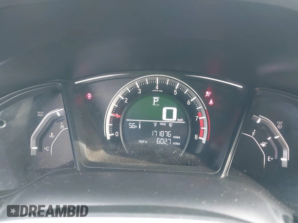2016 Honda Civic Sedan LX with VIN 2HGFC2F54GH512058, listed as a IAAI auction lot 41818506 with 171,876 mi miles. Bid and sale history available at carsss.com. Image 7.