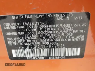 2014 Subaru Crosstrek Premium с VIN JF2GPACC0E8257515, выставлен на аукционе IAAI как лот 42136349 с пробегом 100 011 миль миль и . История ставок и продаж доступна на DreamBid. Изображение 9.