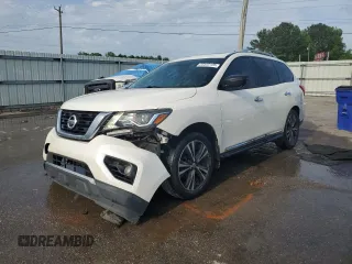 2017 Nissan Pathfinder SV with VIN 5N1DR2MN6HC674362, listed as a Copart auction lot 53502195 with 183,461 mi miles and Salvage title. Bid and sale history available at DreamBid. Image 1.