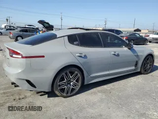 2022 Kia Stinger GT1 with VIN KNAE45LC9N6119924, listed as a Copart auction lot 74745054 with 43,142 mi miles and Salvage Title. Bid and sale history available at DreamBid. Image 3.