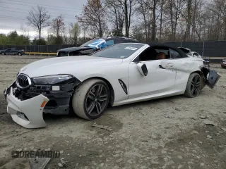 2019 BMW 8 Series M850i xDrive z VIN WBAFY4C57KBX29392, wystawiony jako Copart lot #51654905 z przebiegiem 83 651 mil mil oraz Szkody całkowita. Historia ofert i sprzedaży dostępna na DreamBid. Obrazek 1.