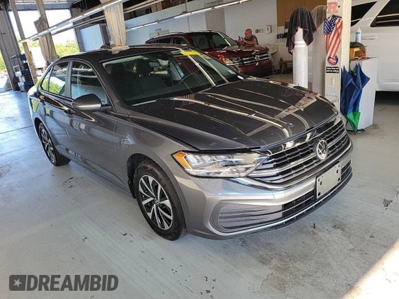 2024 Volkswagen Jetta S with VIN 3VW5M7BU5RM079143, listed as a IAAI auction lot 42851039 with 22,619 mi miles and . Bid and sale history available at DreamBid. Image 5.