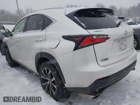 2015 Lexus NX 200t with VIN JTJBARBZXF2002788, listed as a IAAI auction lot 41441116 with 93,922 mi miles and . Bid and sale history available at DreamBid. Image 3.