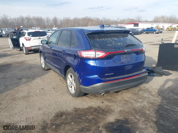 2015 Ford Edge SE with VIN 2FMTK3G82FBB39523, listed as a IAAI auction lot 41676457 with 248,375 mi miles. Bid and sale history available at carsss.com. Image 3.