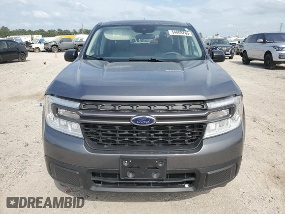 2023 Ford Maverick XL with VIN 3FTTW8E98PRA53671, listed as a Copart auction lot 54009765 with 54,049 mi miles and Salvage Title. Bid and sale history available at DreamBid. Image 5.