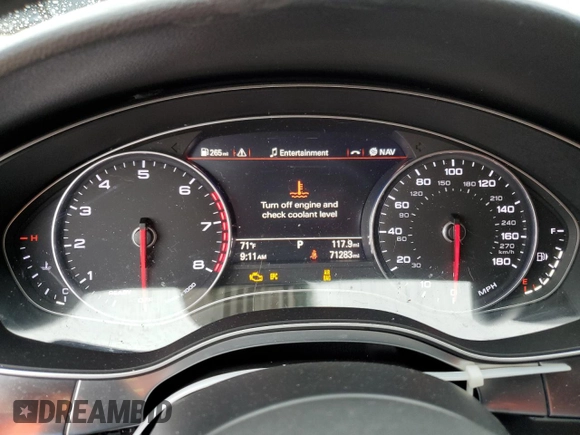 2017 Audi A7 Premium Plus with VIN WAUW3AFC8HN057244, listed as a Copart auction lot 67663093 with 71,283 mi miles. Bid and sale history available at carsss.com. Image 9.