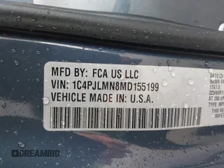 2021 Jeep Cherokee Latitude Lux with VIN 1C4PJLMN8MD155199, listed as a IAAI auction lot 42335462 with 41,069 mi miles and . Bid and sale history available at DreamBid. Image 9.