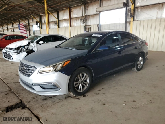 2015 Hyundai Sonata 2.4L SE with VIN 5NPE24AF8FH226437, listed as a Copart auction lot 53370695 with 104,202 mi miles and Clean Title. Bid and sale history available at carsss.com. Image 1.