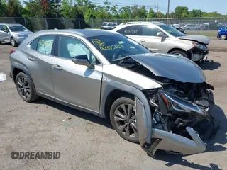 2020 Lexus UX 250h F Sport with VIN JTHR9JBH3L2036827, listed as a IAAI auction lot 42395337 with 50,096 mi miles and . Bid and sale history available at DreamBid. Image 1.