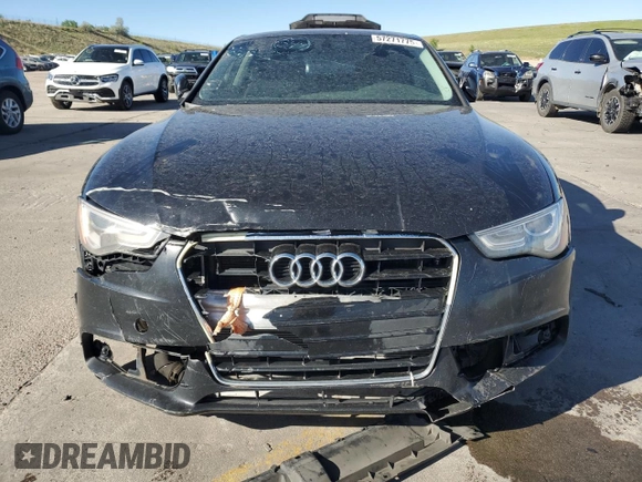 2013 Audi A5 Premium Plus z VIN WAULFAFR3DA036849, wystawiony jako Copart lot #57271775 z przebiegiem 165 599 mil mil oraz Czysty tytuł • Clean title. Historia ofert i sprzedaży dostępna na DreamBid. Obrazek 5.