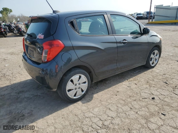 2017 Chevrolet Spark LS with VIN KL8CB6SA4HC744705, listed as a Copart auction lot 65085944 with 201,030 mi miles and Salvage Title. Bid and sale history available at carsss.com. Image 3.