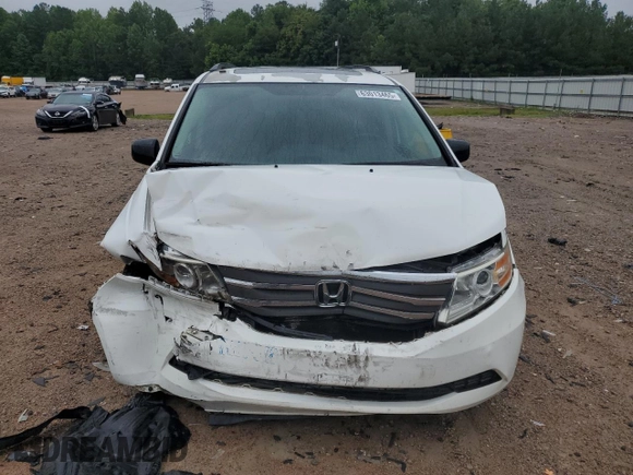 2013 Honda Odyssey EX-L with VIN 5FNRL5H62DB048370, listed as a Copart auction lot 63013465 with 129,552 mi miles and Salvage title. Bid and sale history available at DreamBid. Image 5.