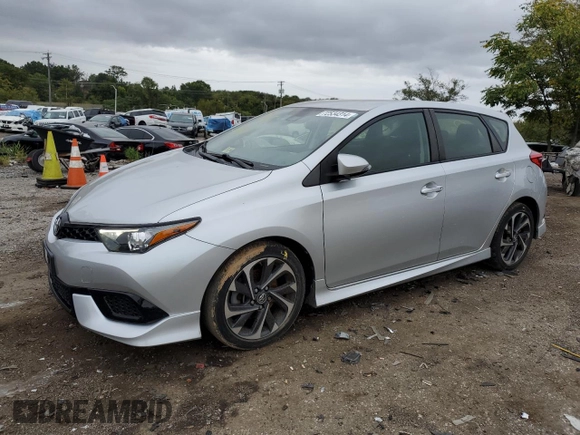 2017 Toyota Corolla iM with VIN JTNKARJE4HJ549349, listed as a Copart auction lot 72534314 with 44,426 mi miles and Salvage Title. Bid and sale history available at carsss.com. Image 1.