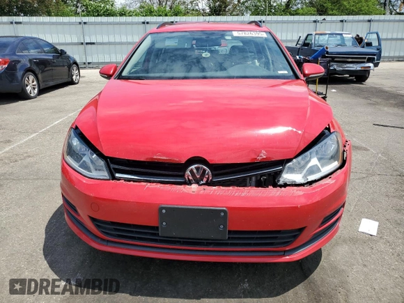 2017 Volkswagen Golf S with VIN 3VW017AU0HM532751, listed as a Copart auction lot 57826395 with 133,710 mi miles and Salvage title. Bid and sale history available at DreamBid. Image 5.