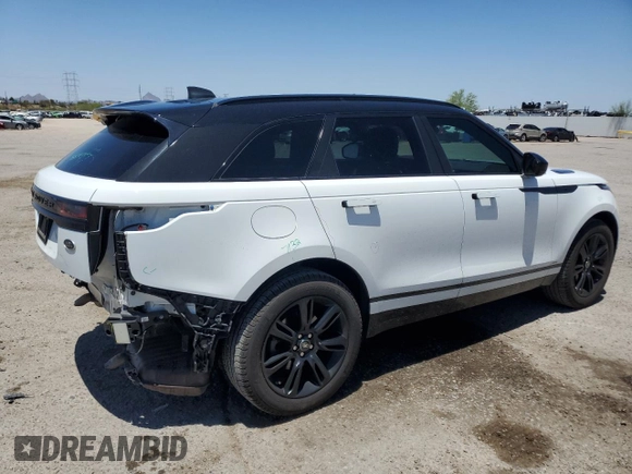 2019 Land Rover Range Rover Velar R-Dynamic SE with VIN SALYL2EX1KA789115, listed as a Copart auction lot 60194955 with 48,844 mi miles and Salvage title. Bid and sale history available at DreamBid. Image 3.