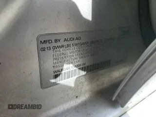 2013 Audi S4 Premium Plus z VIN WAUBGAFL1DA205190, wystawiony jako Copart lot #58205265 z przebiegiem 127 714 mil mil oraz Tytuł czysty. Historia ofert i sprzedaży dostępna na DreamBid. Obrazek 13.