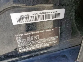 2013 BMW 3 Series 335i with VIN WBA3A9C59DF476964, listed as a Copart auction lot 49857155 with 149,086 mi miles and Clean Title. Bid and sale history available at carsss.com. Image 12.