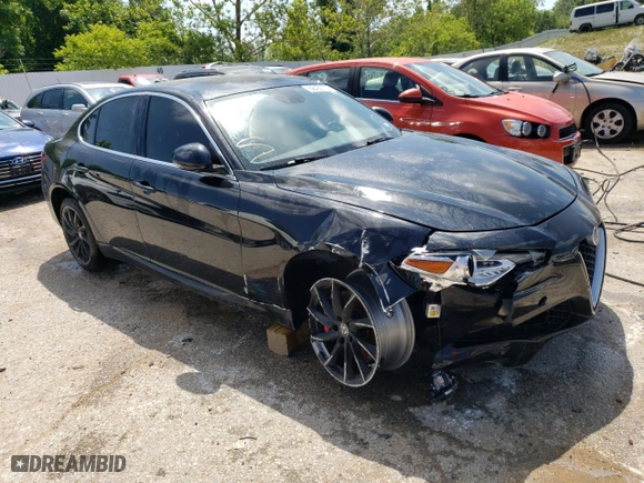 2017 Alfa Romeo Giulia with VIN ZARFAEDN2H7528982, listed as a Copart auction lot 56422793 with 84,706 mi miles and Salvage Title. Bid and sale history available at carsss.com. Image 4.