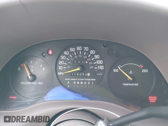1999 Chevrolet Lumina with VIN 2G1WL52M6X9250222, listed as a IAAI auction lot 41951793 with 119,063 mi miles and . Bid and sale history available at DreamBid. Image 7.