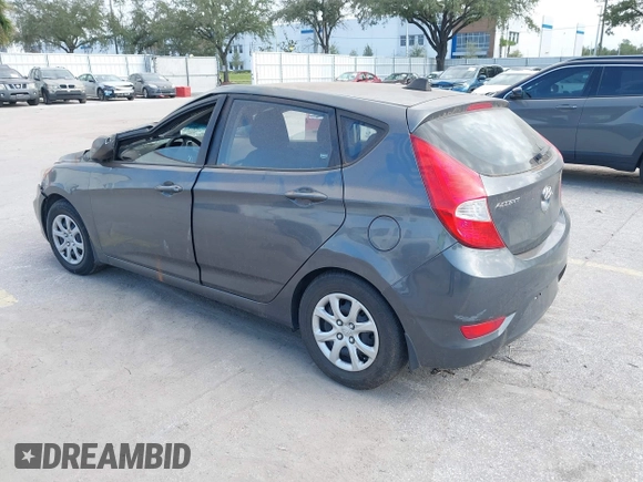 2012 Hyundai Accent GS with VIN KMHCT5AE7CU050253, listed as a IAAI auction lot 40601479 with 88,734 mi miles. Bid and sale history available at carsss.com. Image 3.