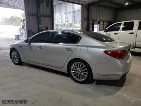 2015 Kia K900 Luxury with VIN KNALW4D41F6021149, listed as a Copart auction lot 73478984 with 114,337 mi miles and Salvage Title. Bid and sale history available at carsss.com. Image 2.