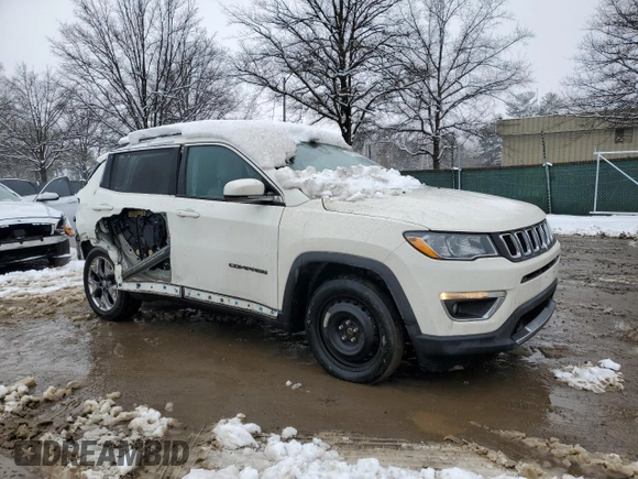 2021 Jeep Compass Limited with VIN 3C4NJCCB8MT531294, listed as a Copart auction lot 44973825 with 127,566 mi miles and Salvage Title. Bid and sale history available at carsss.com. Image 4.
