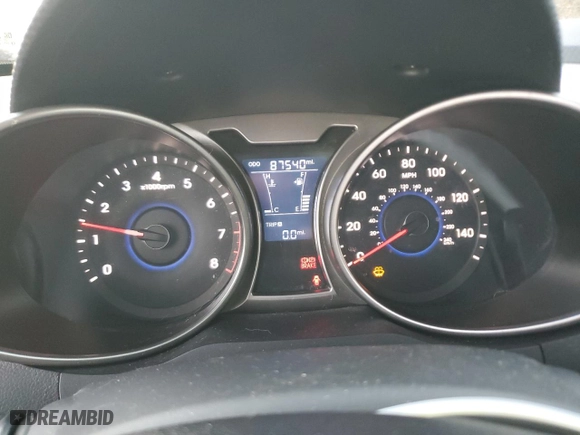 2016 Hyundai Veloster with VIN KMHTC6AD0GU298346, listed as a Copart auction lot 81289574 with 87,540 mi miles and Salvage Title. Bid and sale history available at carsss.com. Image 9.