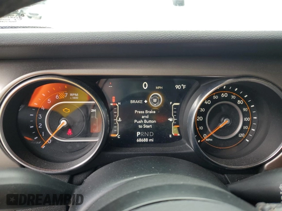 2020 Jeep Wrangler Unlimited Sport S z VIN 1C4HJXDN0LW209092, wystawiony jako Copart lot #58523675 z przebiegiem 68 688 mil mil oraz Czysty tytuł • Clean title. Historia ofert i sprzedaży dostępna na DreamBid. Obrazek 9.