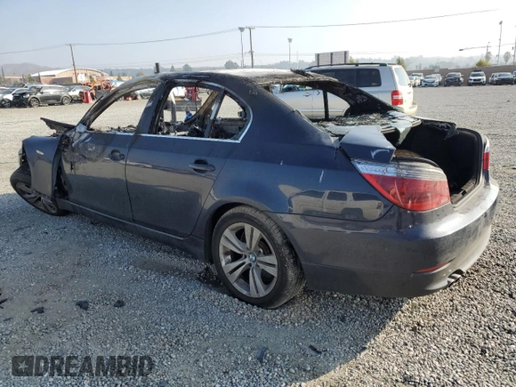 2009 BMW 5 Series 528i with VIN WBANU53509C119867, listed as a Copart auction lot 44187515 with Not Provided miles and Non Repairable. Bid and sale history available at carsss.com. Image 2.