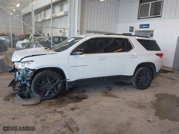 2021 Chevrolet Traverse LT Cloth with VIN 1GNERGKW1MJ114781, listed as a IAAI auction lot 41631916 with 87,334 mi miles. Bid and sale history available at carsss.com. Image 14.