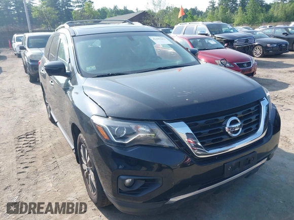2017 Nissan Pathfinder Platinum with VIN 5N1DR2MM8HC628457, listed as a IAAI auction lot 42442662 with 148,018 mi miles and . Bid and sale history available at DreamBid. Image 1.