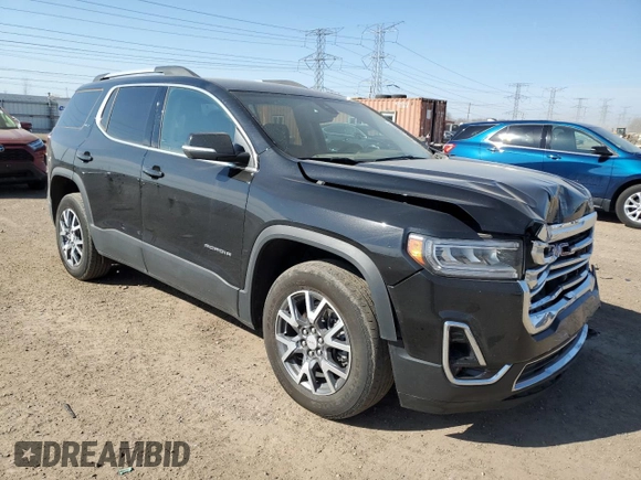 2023 GMC Acadia SLT with VIN 1GKKNULS9PZ253455, listed as a Copart auction lot 49116085 with 53,346 mi miles and Salvage title. Bid and sale history available at DreamBid. Image 4.
