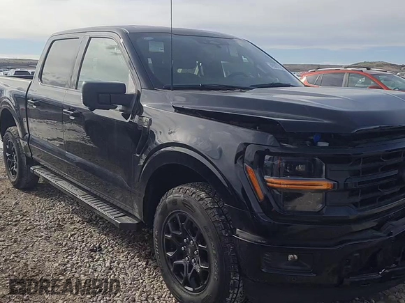 2024 Ford F-150 XLT with VIN 1FTFW3L89RKD35576, listed as a Copart auction lot 49867725 with 8,608 mi miles and Salvage Title. Bid and sale history available at DreamBid. Image 10.
