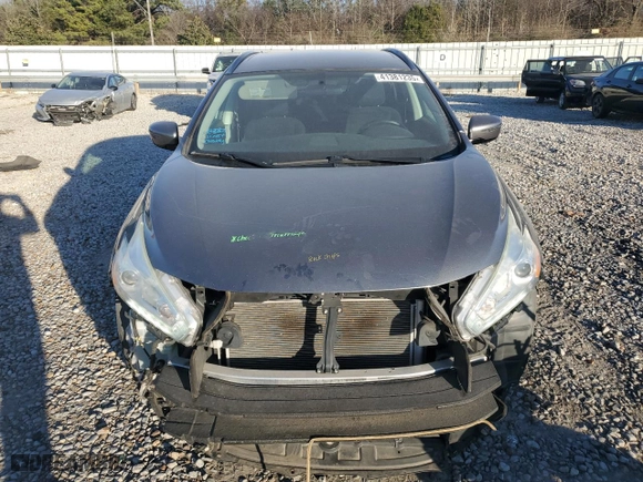 2016 Nissan Murano Platinum with VIN 5N1AZ2MG1GN105989, listed as a Copart auction lot 41381235 with 92,150 mi miles and Salvage Title. Bid and sale history available at carsss.com. Image 5.