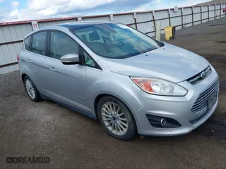 2015 Ford C-Max Hybrid SEL with VIN 1FADP5BU1FL100695, listed as a IAAI auction lot 41842434 with 129,748 mi miles. Bid and sale history available at carsss.com. Image 1.