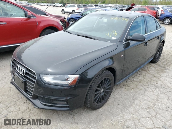 2015 Audi A4 Premium с VIN WAUBFAFL7FN043869, выставлен на аукционе Copart как лот 49433994 с пробегом 99 082 миль миль и Списание • Salvage title. История ставок и продаж доступна на DreamBid. Изображение 1.