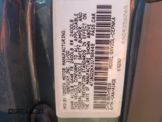 2001 Toyota Camry CE z VIN 4T1BG22KX1U788449, wystawiony jako Copart lot #48906494 z przebiegiem 105 062 mil mil oraz Szkoda całkowita • Salvage title. Historia ofert i sprzedaży dostępna na DreamBid. Obrazek 12.