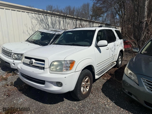 2005 Toyota Sequoia SR5 with VIN 5TDBT44A85S252478, listed as a Copart auction lot 53015495 with 193,501 mi miles and Clean Title. Bid and sale history available at carsss.com. Image 2.