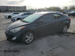 2012 Hyundai Elantra GLS z VIN KMHDH4AEXCU183296, wystawiony jako Copart lot #50887385 z przebiegiem Nie podano mil oraz Szkoda całkowita • Salvage title. Historia ofert i sprzedaży dostępna na DreamBid. Obrazek 1.