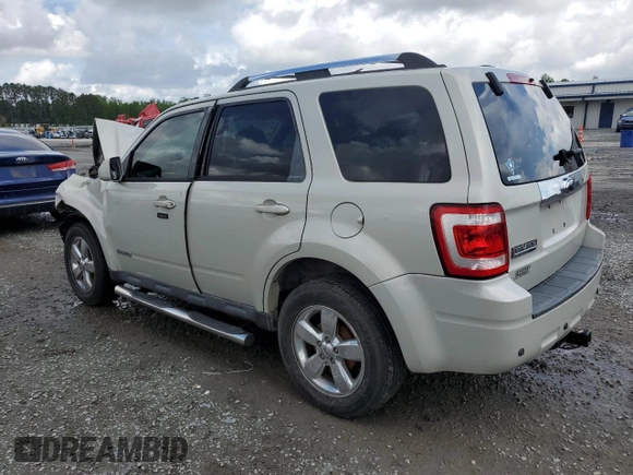 2008 Ford Escape Limited с VIN 1FMCU04138KC39185, выставлен на аукционе Copart как лот 56640295 с пробегом 149 956 миль миль и Списание • Salvage title. История ставок и продаж доступна на DreamBid. Изображение 2.