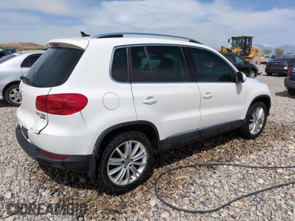 2013 Volkswagen Tiguan SEL with VIN WVGBV3AX6DW610541, listed as a Copart auction lot 49435125 with 73,952 mi miles and Salvage Title. Bid and sale history available at DreamBid. Image 3.