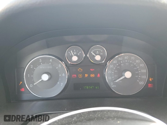 2008 Mercury Milan Premier with VIN 3MEHM08Z28R633619, listed as a Copart auction lot 84445744 with 170,147 mi miles and Salvage title. Bid and sale history available at DreamBid. Image 9.