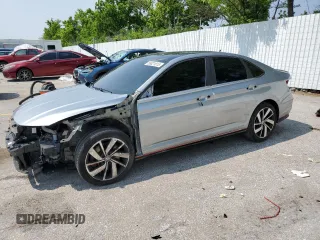 2019 Volkswagen Jetta S with VIN 3VW6T7BU4KM195897, listed as a Copart auction lot 58821015 with 46,021 mi miles and Salvage title. Bid and sale history available at DreamBid. Image 1.