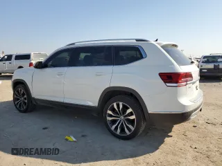 2019 Volkswagen Atlas SEL Premium z VIN 1V2NR2CA0KC599798, wystawiony jako Copart lot #48874285 z przebiegiem 66 451 mil mil oraz Szkoda całkowita • Salvage title. Historia ofert i sprzedaży dostępna na DreamBid. Obrazek 2.