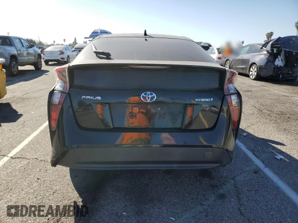 2016 Toyota Prius Four with VIN JTDKARFU1G3525730, listed as a Copart auction lot 47056345 with 62,434 mi miles and Salvage Title. Bid and sale history available at carsss.com. Image 6.