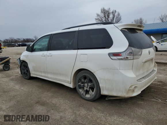 2012 Toyota Sienna SE with VIN 5TDXK3DC5CS187882, listed as a Copart auction lot 47955425 with 289,654 mi miles and Salvage Title. Bid and sale history available at carsss.com. Image 2.