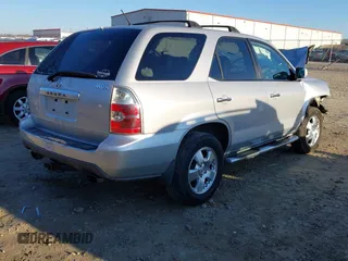 2004 Acura MDX with VIN 2HNYD18204H545520, listed as a IAAI auction lot 41327893 with 1 mi miles. Bid and sale history available at carsss.com. Image 4.