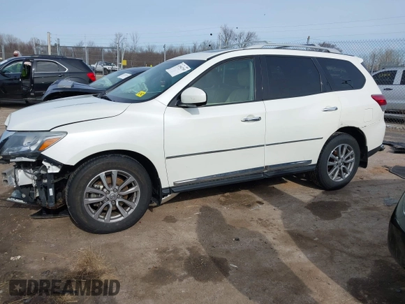 2015 Nissan Pathfinder Platinum with VIN 5N1AR2MN0FC648839, listed as a IAAI auction lot 41954795 with 123,730 mi miles and . Bid and sale history available at DreamBid. Image 15.