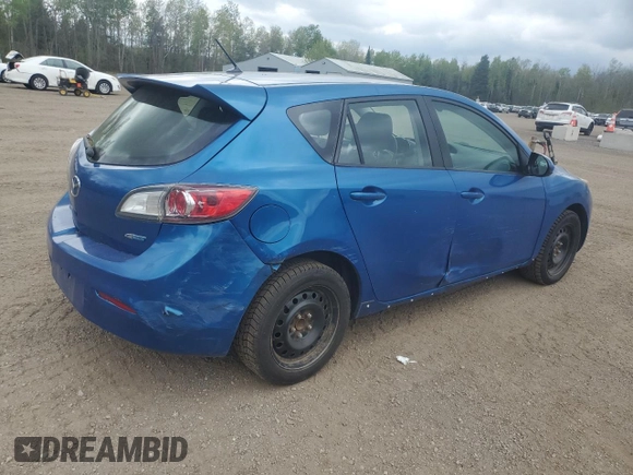 2013 Mazda 3 i Touring with VIN JM1BL1L74D1811220, listed as a Copart auction lot 56253455 with 209,519 mi miles and Clean title. Bid and sale history available at DreamBid. Image 3.
