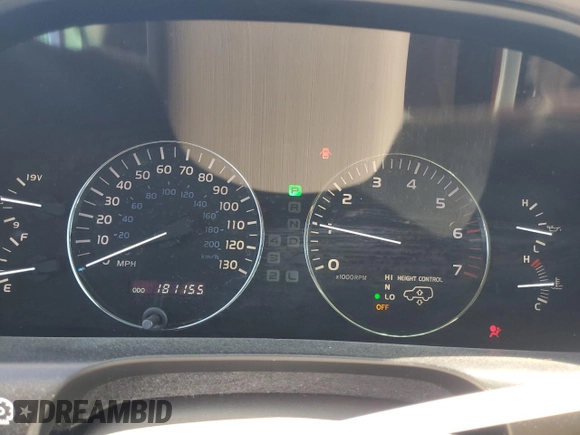 2004 Lexus LX 470 with VIN JTJHT00W243539249, listed as a Copart auction lot 70493974 with 181,155 mi miles and Clean Title. Bid and sale history available at DreamBid. Image 9.